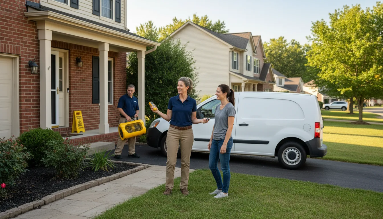 Residential water damage restoration in Ernul, NC